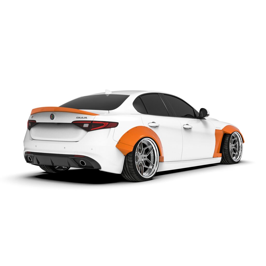 Alfa Romeo Giulia 952 widebody fender flares
